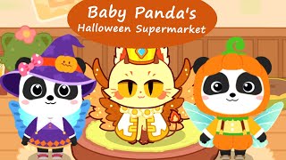 Baby Pandas Halloween Supermarket  Enjoy Halloween Party Shopping with Miumiu  BabyBus Games [upl. by Ahsai]