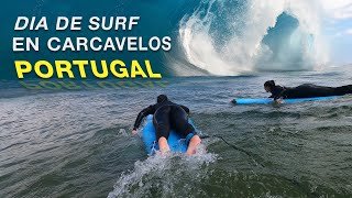 DIA DE SURF EN CARCAVELOS  PORTUGAL [upl. by Alaric672]