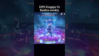 Xingqiu vs Raiden genshinimpact genshin hoyocreators apt trending raidenshogun [upl. by Kcirdnekal]