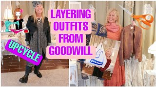 How to Layer amp Upcycle Thrift Store Clothes  Sewing Tutorial [upl. by Crandell458]