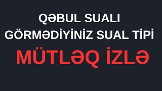 QƏBUL SUALI  A VƏ B OPERATORU [upl. by Treb]