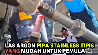 TUTORIAL CARA LAS ARGON PIPA STAINLESS TIPIS [upl. by Rainger]