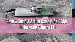 Review Surfola Action Camera 4K 30fps Underwater Camera 131ft Waterproof for Snorkeling 20MP WiFi [upl. by Mima191]