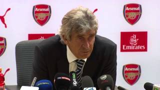 Manuel Pellegrini The Arsenal goals v Man City were illegal [upl. by Ixela466]