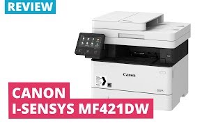 Printerland Review Canon iSENSYS MF421dw A4 Mono Multifunction Laser Printer [upl. by Odraode]