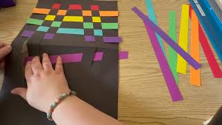 Optical Art Weaving 4th Grade [upl. by Schlenger]