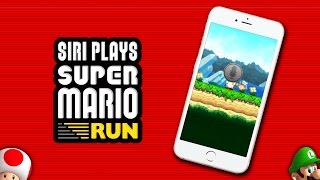 SIRI PLAYS SUPER MARIO RUN [upl. by Azile]