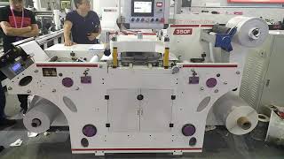 HSD350G flatbed die cutting machine high speed500cutsmin [upl. by Aloek]