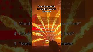 Top 5 Rammstein Pyrotechnic Concert Moments [upl. by Servetnick]