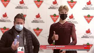 2022 Skate Canada Challenge Stephen Gogolev  FS [upl. by Arianna595]