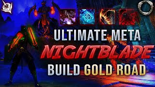 ULTIMATE META NIGHTBLADE PvP BUILD 💀 INSANE DAMAGE  SOLO amp GROUP BUILD 💀 ESO GOLD ROAD NB Build [upl. by Hanyaz]