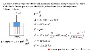 Ejercicios Resueltos Presión Mecanica de Fluidos [upl. by Ades604]