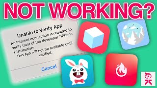 WHY TWEAKED APPS ARENT WORKING TweakBox TutuApp Ignition App Valley and more [upl. by Esiuqram]