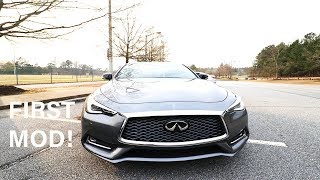 INFINITI SPORT EXHAUST ON MY Q60 RED SPORT 400 MUFFLER DELETE [upl. by Eyllom]