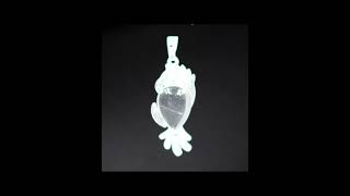 Gemstone Waterdrop Silver Parrot amp Bird Stone Pendant for DIY Making Jewelry Necklace SP1764S [upl. by Camala]