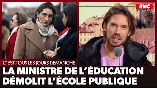 Arnaud Demanche  la ministre de lÉducation démolit lécole publique [upl. by Chancey]