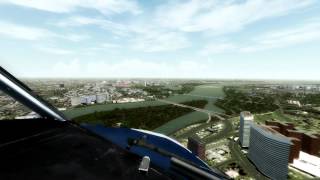 KDCA  River Visual Approach HD  FSX [upl. by Enasus]