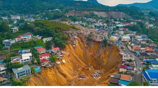 Landslide in Chamoli  India destroys part of City Rescue operations underway [upl. by Phyllida213]