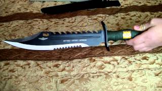 United Cutlery UC2863 Marine Force Recon Sawback Bowie Demo [upl. by Freud]