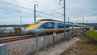 HS1 Trains At Medway Viaduct 29032023 4K [upl. by Felicie]