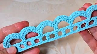 SUPER EASY Crochet Border for Beginners 👌 ✅ CUTE Crochet Edging for Baby Blanket [upl. by Stilwell]