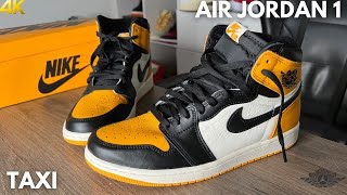 Air Jordan 1 Taxi On Feet Review [upl. by Ardnasella]