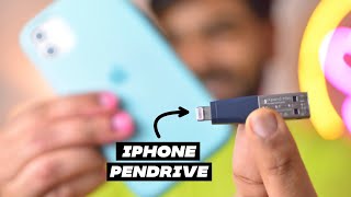 iPhone Pen Drive  SanDisk iXpand Mini Flash Drive for iPhone  Increase Your iPhone Storage  Hindi [upl. by Nickie]