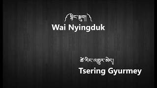 quotWAI NYINGDUK quot by TSERING GYURMEY with Lyrics [upl. by Buffo]