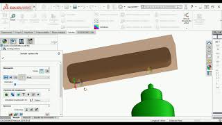 SolidWorks crear CAM de mecanizado para fresadora Fagor [upl. by Eugnimod]