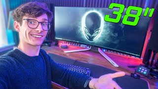 38quot ULTRAWIDE IS CRAZY BIG  Alienware AW3821DW Gaming Monitor Review [upl. by Mloclam]