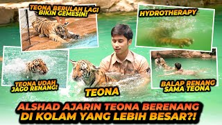 TEONA RENANG DI KOLAM BESAR  MALAH KABUR PAS MAU NYEMPLUNG KE KOLAM [upl. by Yennor]