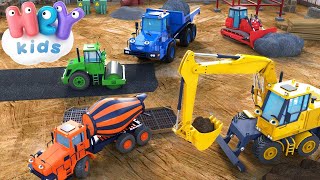 I Veicoli da Lavoro 🚚 Canzoni e cartoni animati per bambini  HeyKids Italiano [upl. by Arahk]