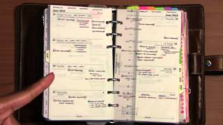 Ways of a Filofax Part 2  The Priority Calendars [upl. by Nylodnew]