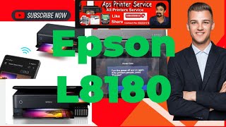 Epson L8180 printer error 000043000037A3 mobile WiFi photo print 12×18 size epson service [upl. by Tdnarb]