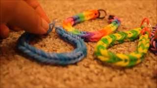 how to make fishtail loom band bracelet for beginners [upl. by Bach]