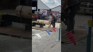 Hot saw racing chainsaw portedchainsaw firewood racing timbersports [upl. by Vasilek]