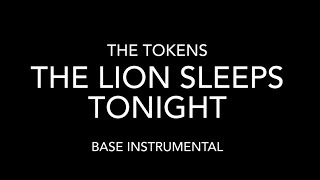 The Lion Sleeps Tonight AWimoweh  The Tokens base instrumental  karaoke [upl. by Wiburg]