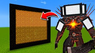 How to Make A Portal To The Energized Titan Tv Man Dimension in Minecraft [upl. by Kelley]