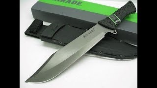 Schrade SCHF45 Leroy Full Tang Bowie Fixed Blade Knife [upl. by Ennovi655]