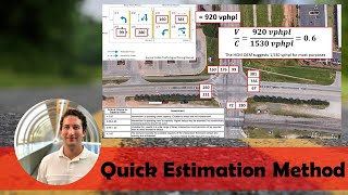 Quick Estimation Method QEM Example  Critical Lane Analysis 8Phase Signalized Intersection [upl. by Hnaht]