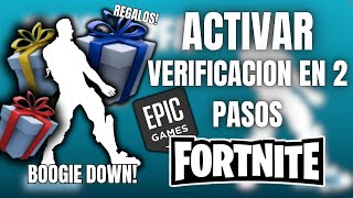 COMO ACTIVAR la AUTENTIFICACIÓN en DOS PASOS 2FA en FORTNITE BIEN EXPLICADO [upl. by Rufena]