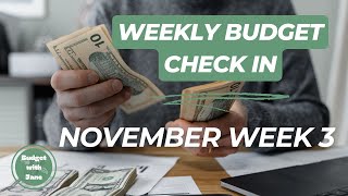 Weekly budget NOV week 3  Low income  budgetwithjane  budget with euros [upl. by Ynnek457]