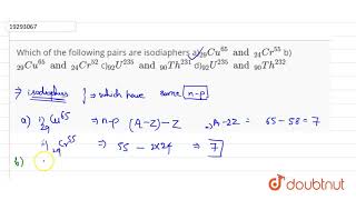 Which of the following pairs are isodiaphers [upl. by Navaj]