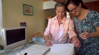 Making Banitsa Spanakopita with Baba Luba  Cooking with Grandma [upl. by Guenna666]