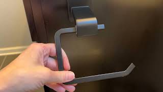 Review Delta Ara Toilet Paper Holder in Matte Black [upl. by Raskin963]