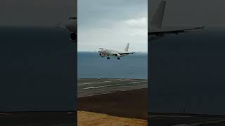 SMARTLYNX A320232 LANDING at Madeira Airport [upl. by Bobbette]