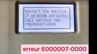 Réinitialiser une imprimante Canon 2420 pour corriger lerreur E0000070000 [upl. by Lozar]