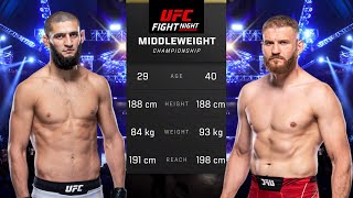 Khamzat Chimaev vs Jan Blachowicz Full Fight  UFC 5 Fight Night [upl. by Abih]