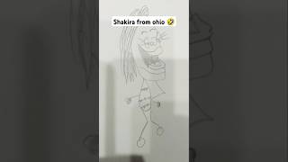 Shakira from ohio 🤣 animation 4kmeme memes comedy cartoon [upl. by Richie]