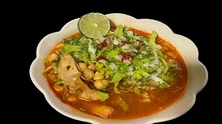 👩‍🍳👩‍🍳POZOLE ROJO DE POLLO A MI MANERA 👩‍🍳👩‍🍳 [upl. by Amocat496]